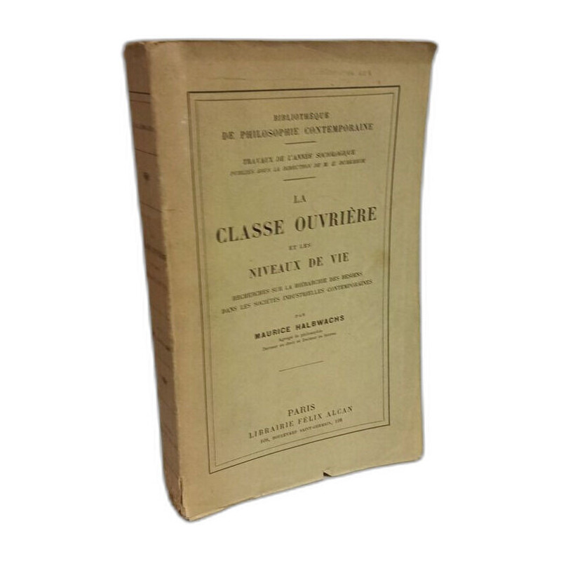 La Classe ouvrière et les niveaux de vie - recherches sur la...
