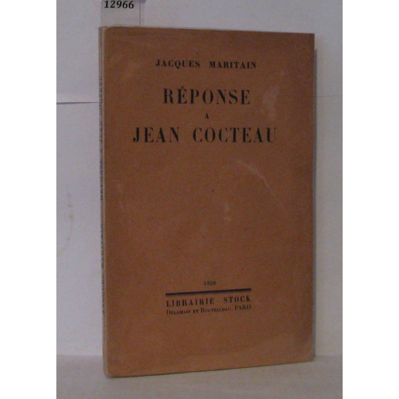 Réponse a jean cocteau