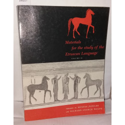 Materials for the study of the Etruscan Language Volume II