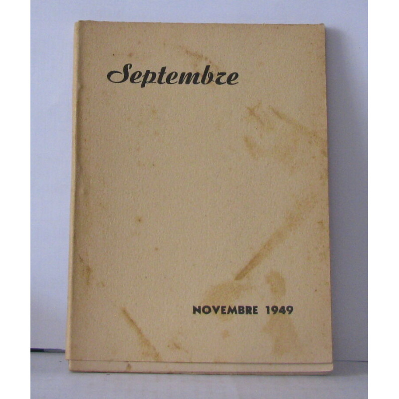 Septembre Novembre 1949