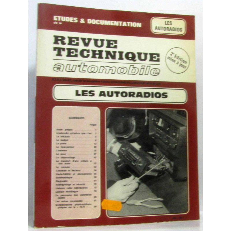 Les autoradios - revue technique automobile - (2e mise à jour)