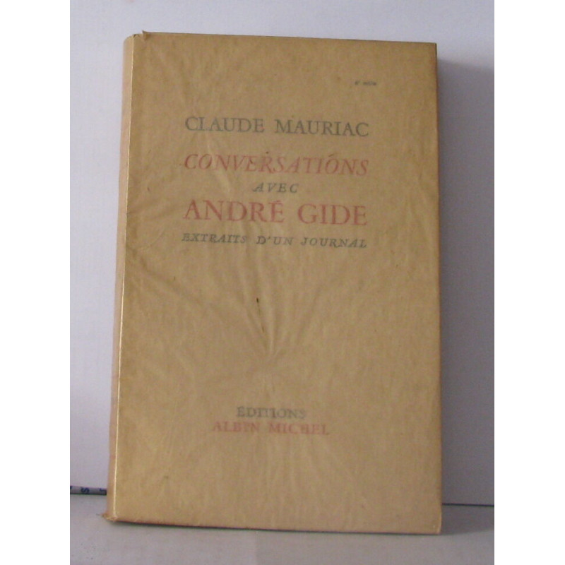 Conversation avec andré gide extraits d'un journal
