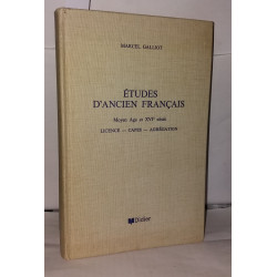 Études d'ancien français Moyen Age et XVIe siècle. Licence - Capes...
