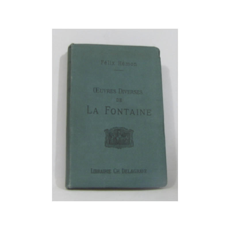 Oeuvres diverses de la fontaine