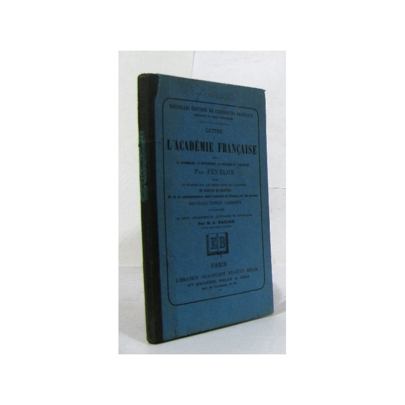Lettre à l'académie française