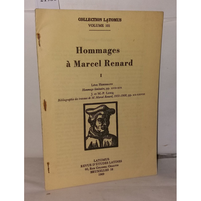 Hommages a Marcel Renard I Léon Hermann hommage liminaire J. et...