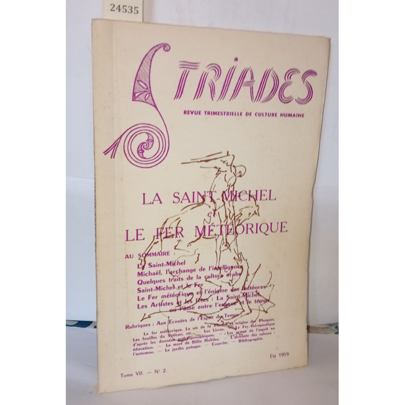 Triades , Tome VII N°2