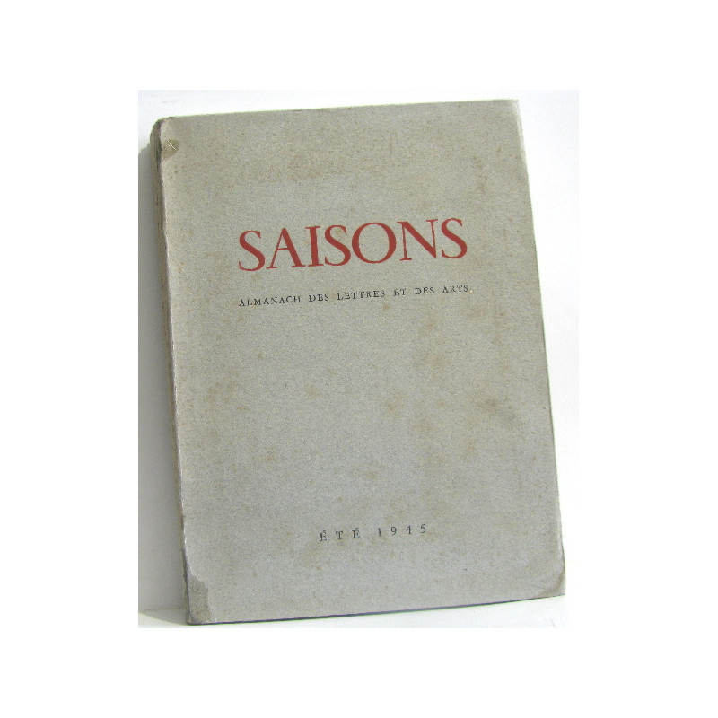 Saisons almanach des lettres et des arts été 1945