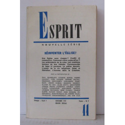 Esprit Nouvelle série N° 11 novembre 1971 Réinventer l'église