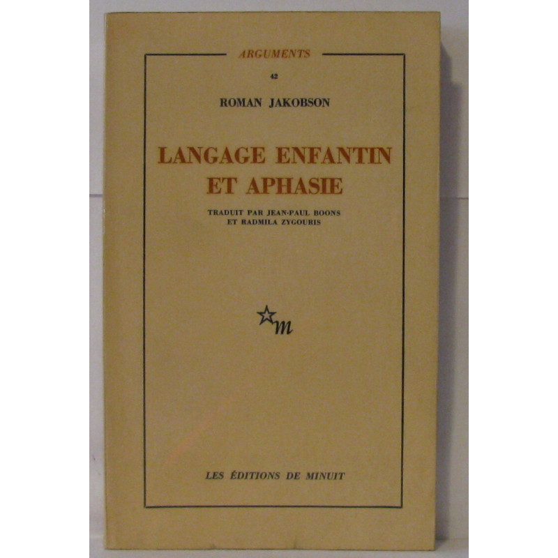 Langage enfantin et aphasie