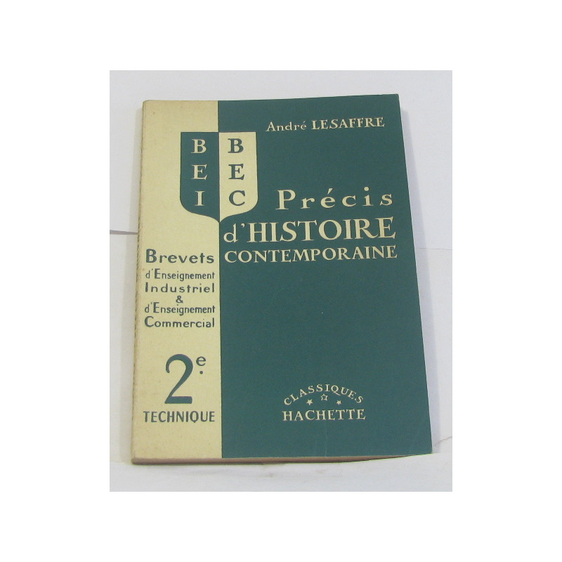 Précis d'histoire contemporaine 2e technique