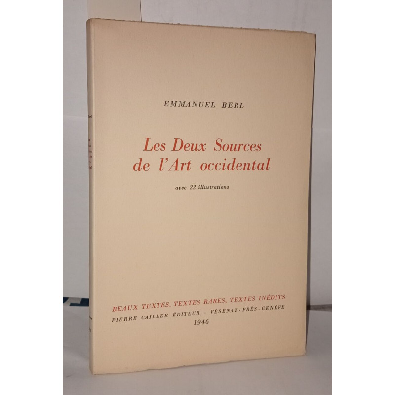 Les deux sources de l'art occidental