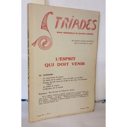 Triades , Tome III N°3 L'esprit qui doit venir