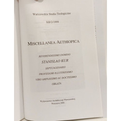 Warszawskie Studia Teologiczne - XII/2/1999 - Miscellanea Aethiopica