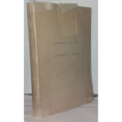Conditions de paix - Conditions of peace