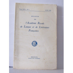 Bulletin de l'académie royale de langue et de littérature...