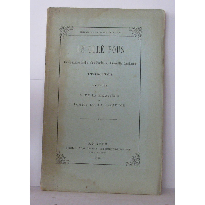 Le curé Pous correspondance inédite d'un membre de l'assemblée...