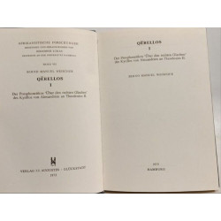 Qërellos I. Der Prosphonetikos 'Über den rechten Glauben' des...
