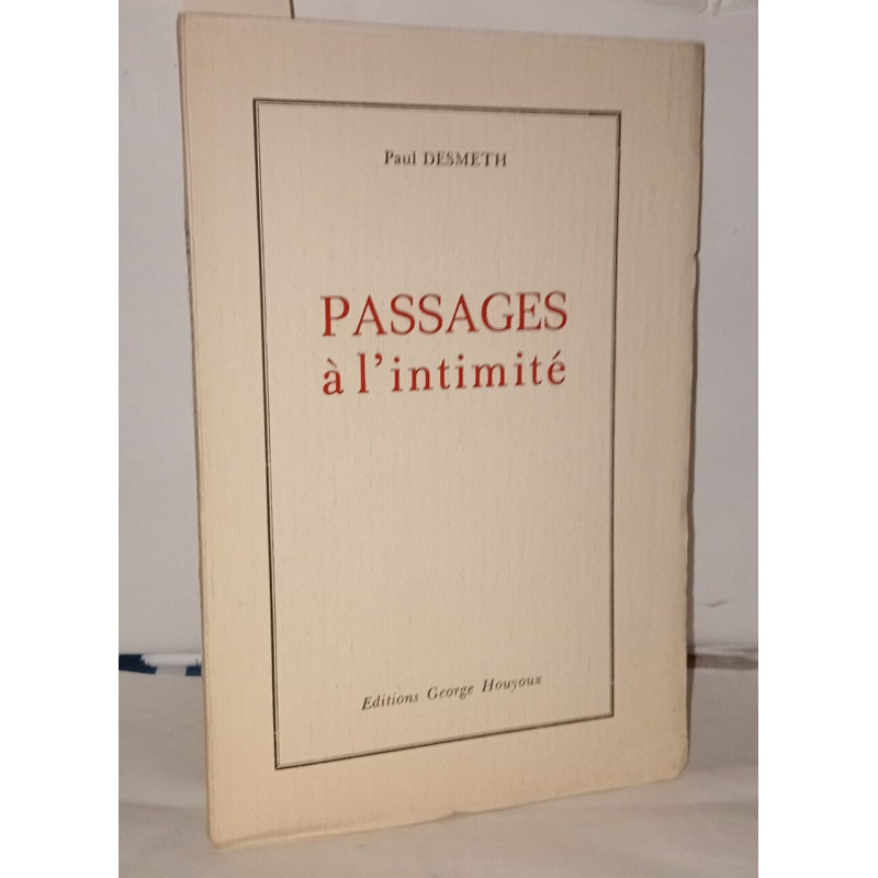 Passages a l'intimité