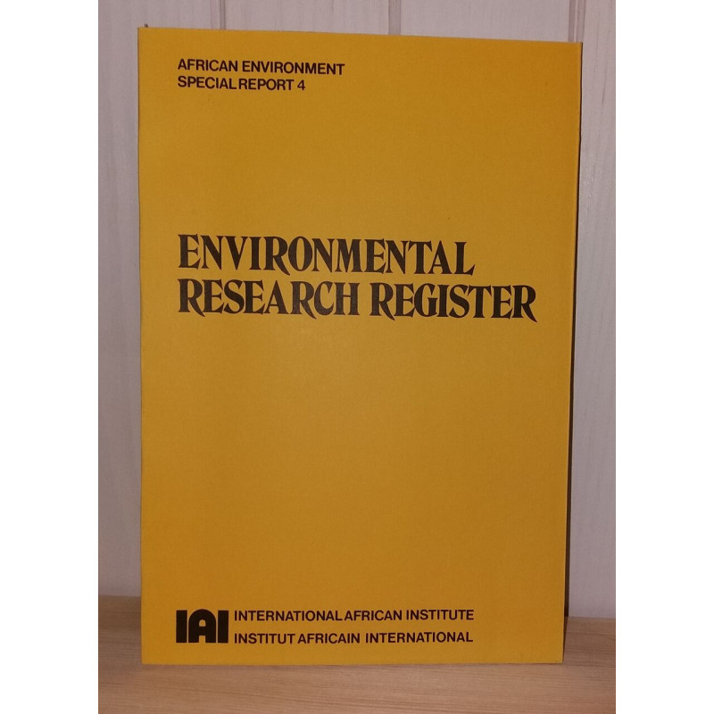 Environmental Research Register