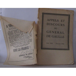 Appels et discours du général de gaulle Juin 1940 - Février 1944