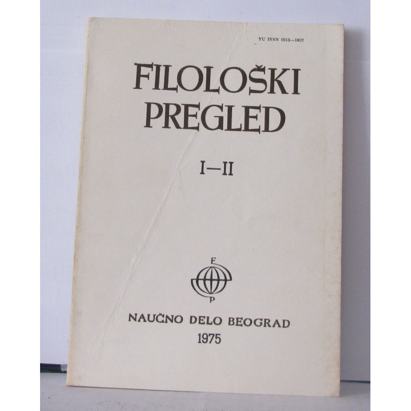 Revue de philologie I-II