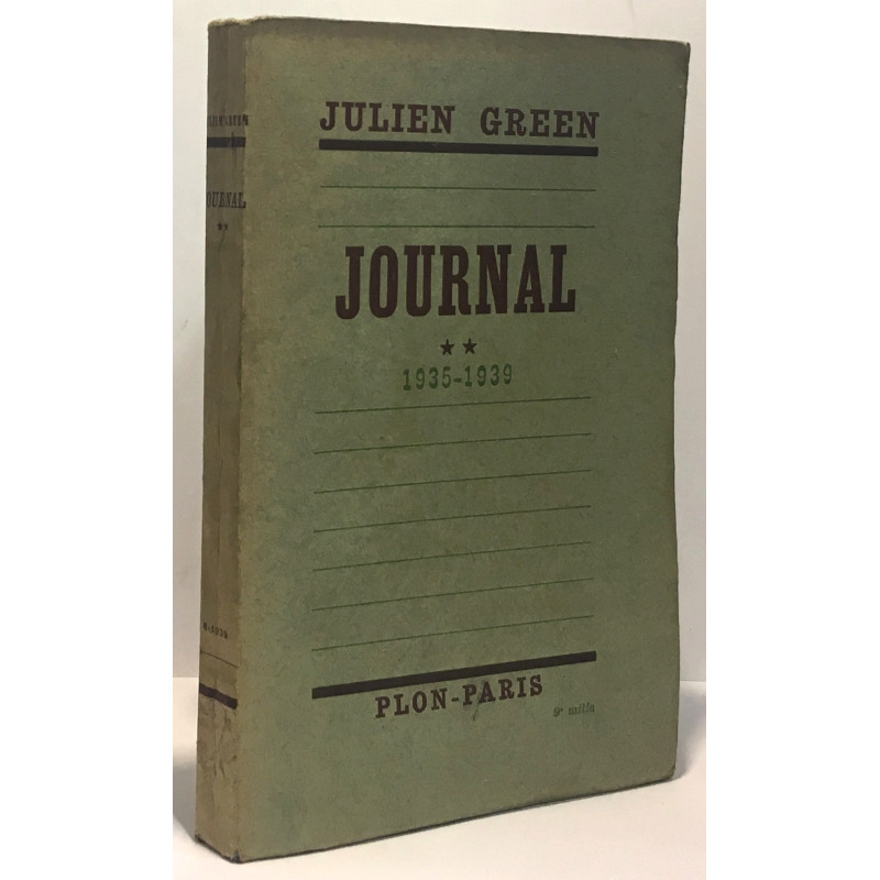 Journal 1935-1939 - tome II
