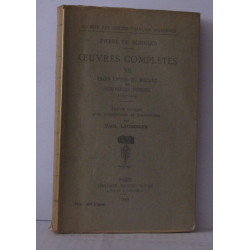 Oeuvres completes Tome XII - Edition critique avec introduction et...
