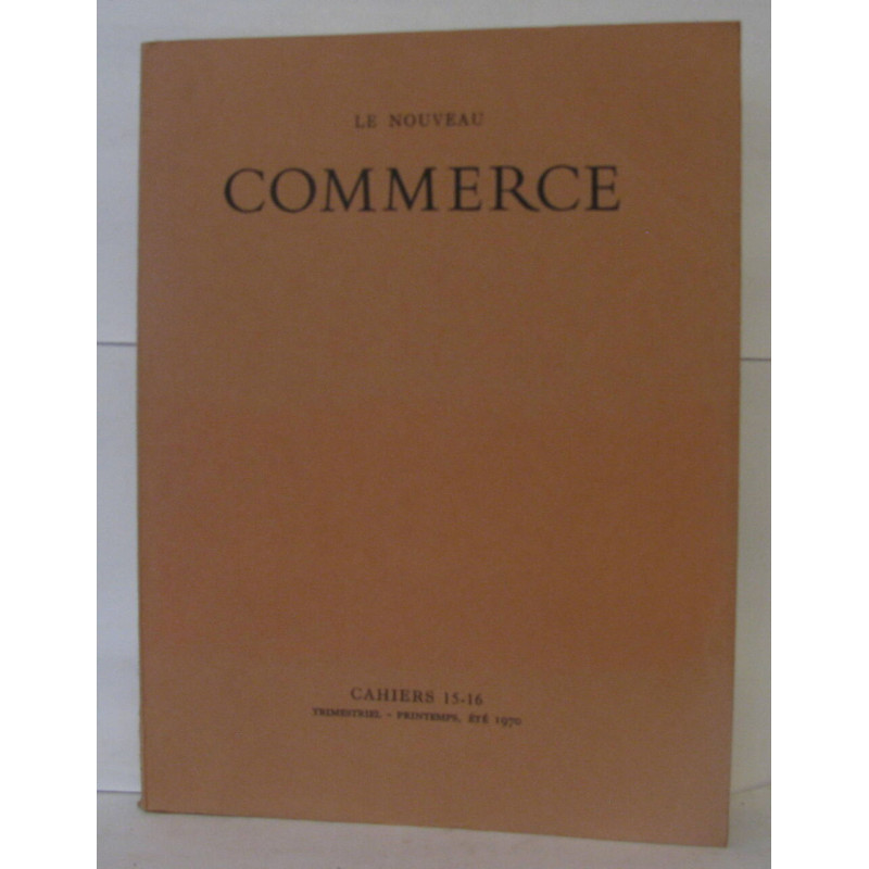 Le Nouveau Commerce cahier 15-16