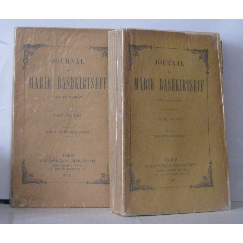 Journal de Marie Bashkirtseff tomes 1 et 2