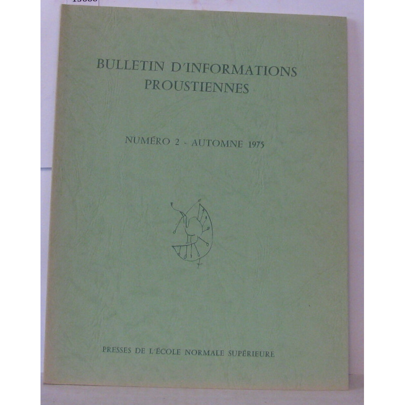 Bulletin d'information Proustiennes numéro 2