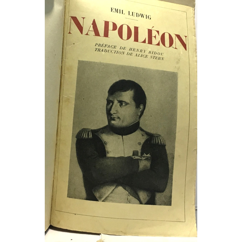 Napoléon - préface de Bidou traduction Stern