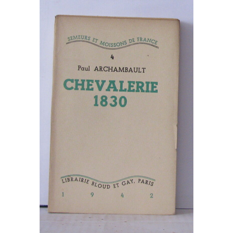 Chevalerie 1830