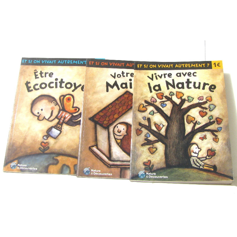 Lot de 3 livres Et si on vivait autrement? : votre maison - être...