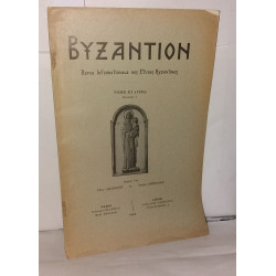 Byzantion Revue internationae des études byzantines Tome III...