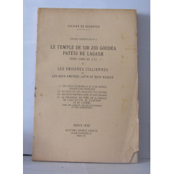 Études orientales N°3 Le temple de Sib Zib Goudéa Patési de Lagash...