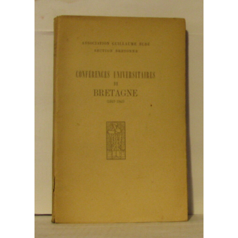 Conférences universitaires de Bretagne ( 1942-1943 )