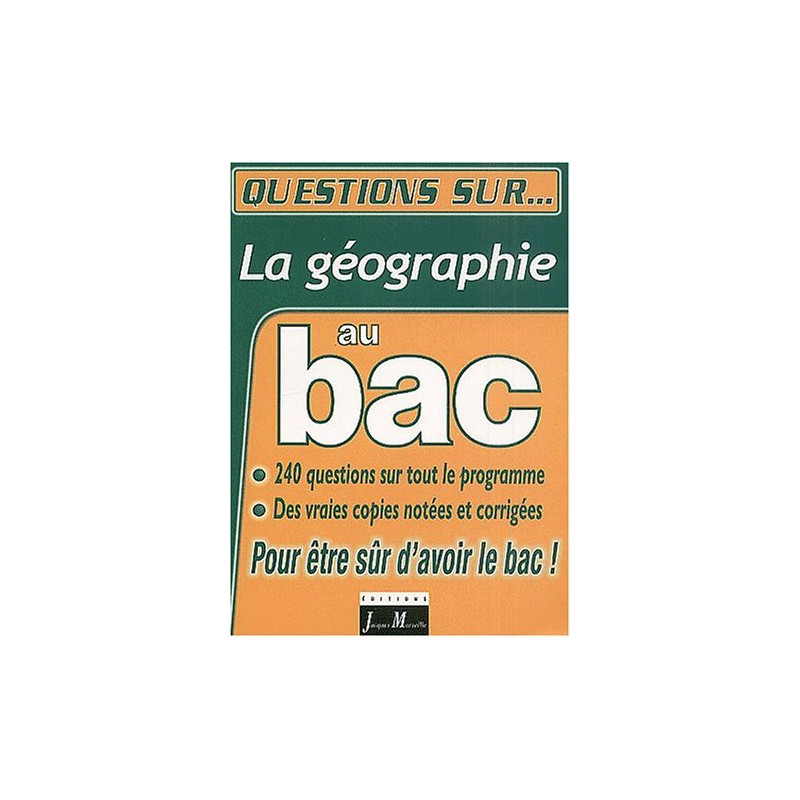 La geographie au bac