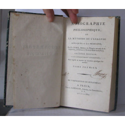 Nosographie Philosophique or la Méthode de l'Analyse Appliquée a...