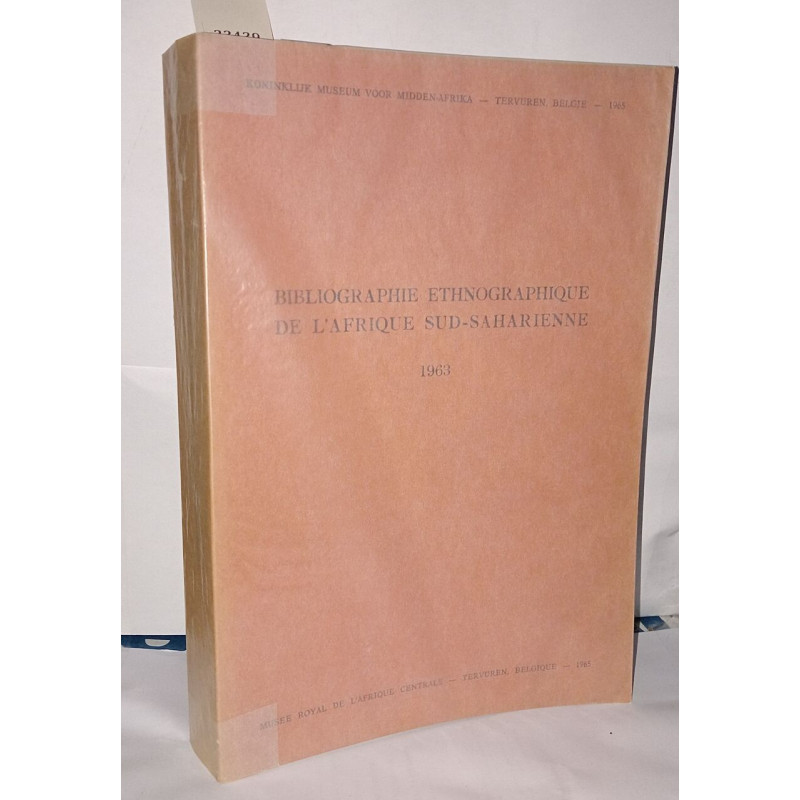 Bibliographie ethnographique de l'Afrique Sud-Saharienne 1963