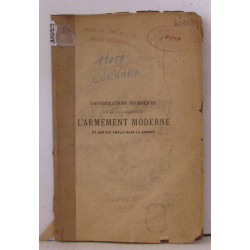 Considérations techniques sur les tranformations de l"armement...