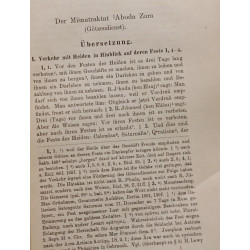 Aboda Zara - der Misnatraktat"Götzendienst"