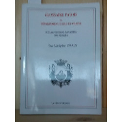 Glossaire Patois Département Ille et