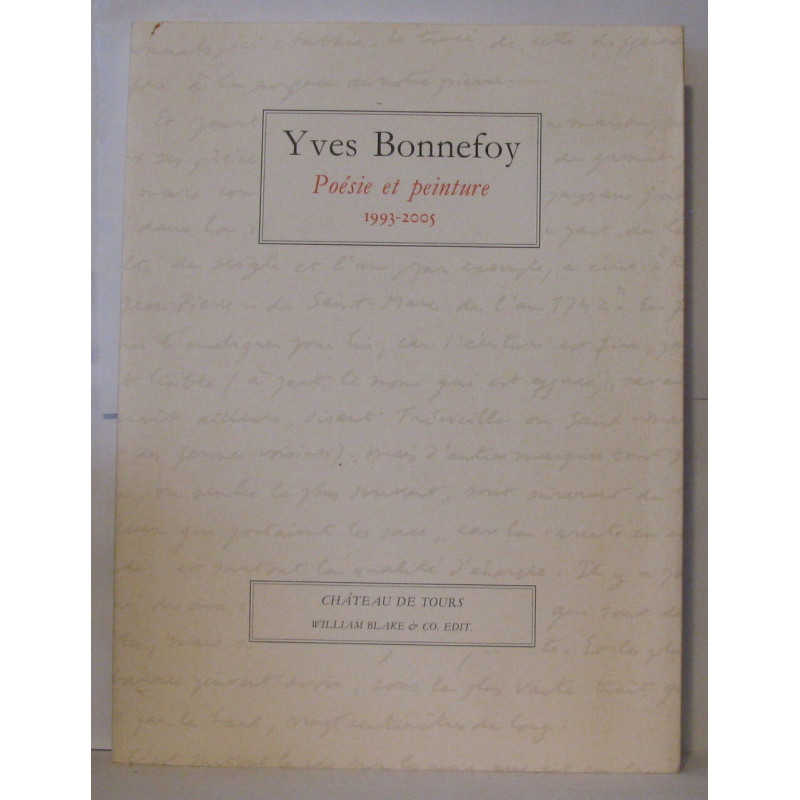 Poésie et peinture 1993-2005