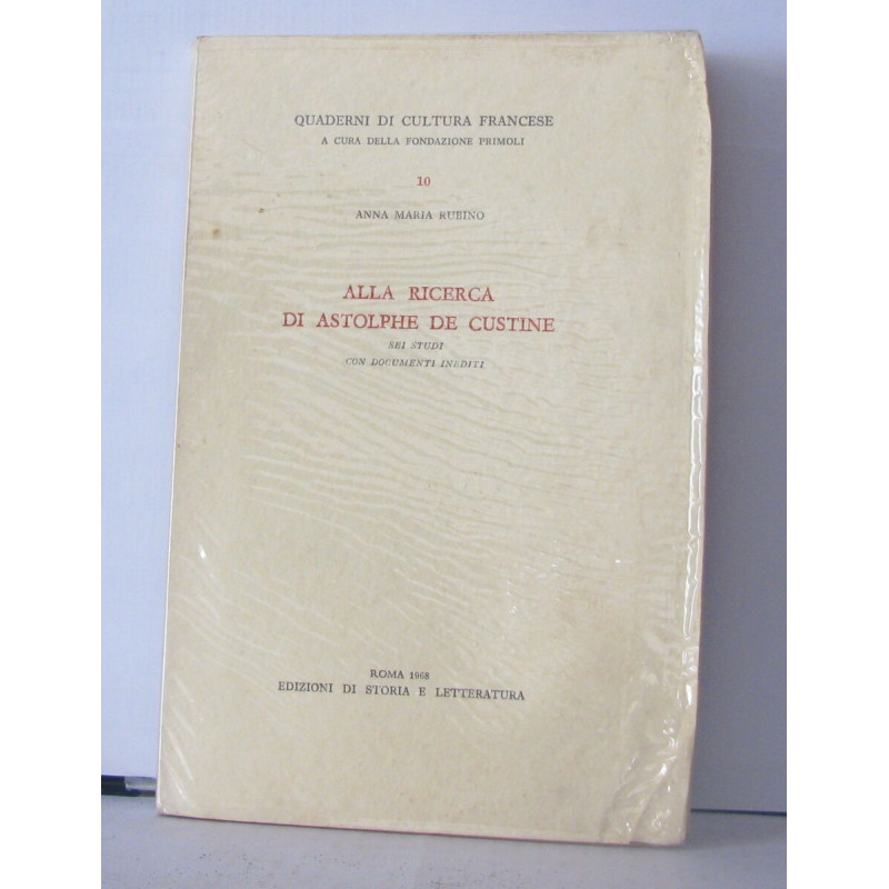 Alla ricerca di astolphe de custine