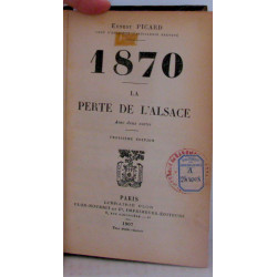 1870 la perte de l'Alsace
