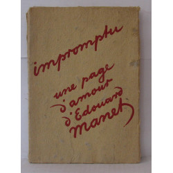 Impromptu une page d'amour d'édouard monet