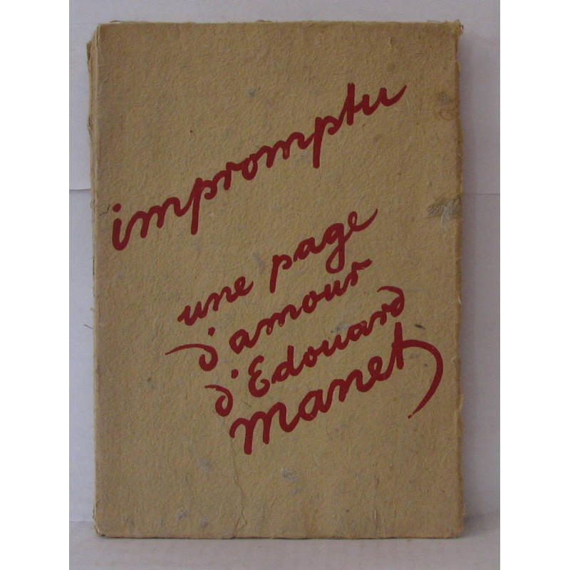 Impromptu une page d'amour d'édouard monet
