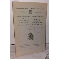 Académie royale de Belgique - Bulletin de la classe des ettres et...