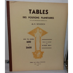 TABLES DES POSITIONS PLANETAIRES Avec Une Approximation Moyenne De...